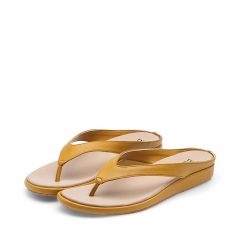 รองเท้าแตะคีบ สุขภาพ สีเหลือง Bekazii รุ่น Bella Curve&Care Flip Flop in Yellow Mustard